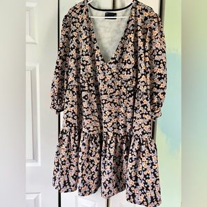 ASOS Design Floral Dress 3/4 Sleeve 22